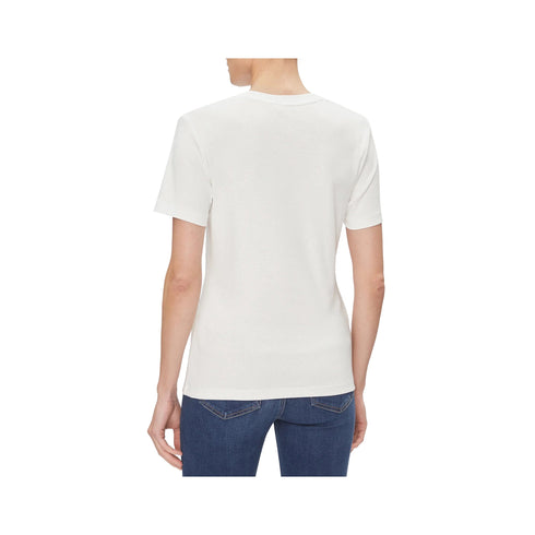Tommy Hilfiger T-shirt T-shirt Donna slim mezze maniche Bianco A24 - TOMMY HILFIGERWW40587 - YBL - XS - Francavilla Moda